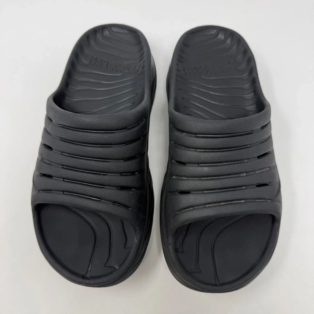 Hoka One One Ora Recovery Slide 2 Black Mens 7 Womens 9 Athletic Sandals 1099673